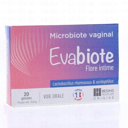 EVABIOTE flore intime microbiote vaginal x20 g&eacute;lules