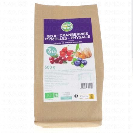 EXOPHARM Suprafood Goji - Cranberries - Myrtilles - Physalis Bio 500g