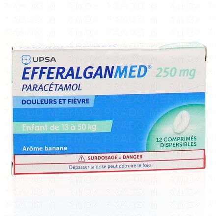 EFFERALGANmed 250mg 12 comprimés dispersibles