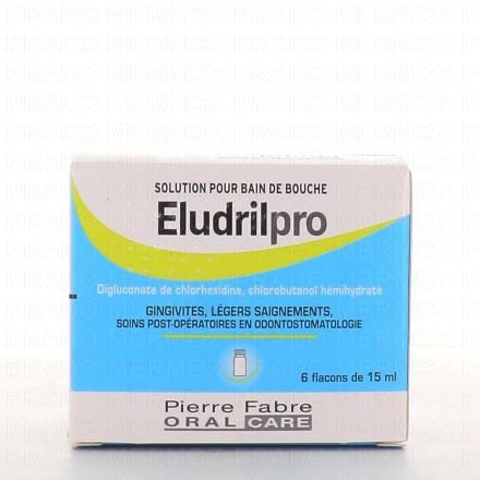 Eludrilpro Solution pour bain de bouche  (6 flacons 15ml)