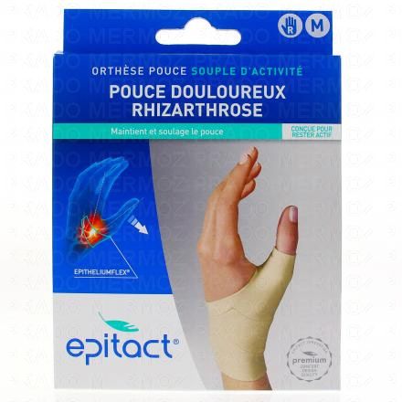 EPITACT Pouce douloureux rhizarthrose Orthèse proprioceptive souple taille M