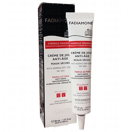 FADIAMONE Cr&egrave;me de jour anti-&acirc;ge peaux s&egrave;ches triple action tube 30ml