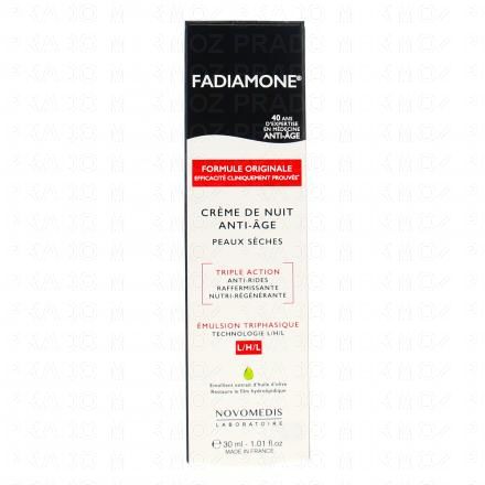 FADIAMONE Cr&egrave;me de nuit anti-&acirc;ge peaux s&egrave;ches et tr&egrave;s s&egrave;ches tube 30ml