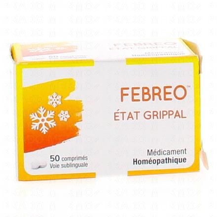 FEBREO Etat Grippal comprimés sublinguales (boîte de 50 compimés)