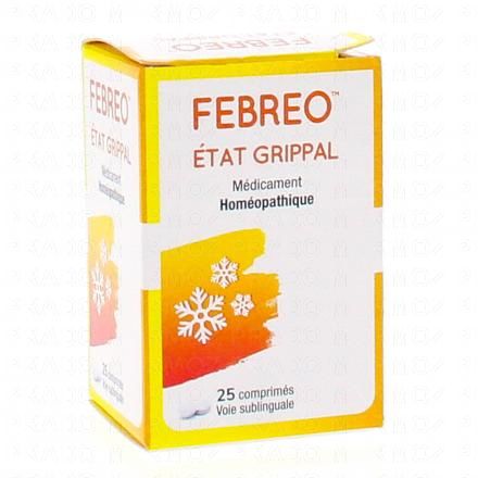 FEBREO Etat Grippal comprimés sublinguales (boîte de 25 comprimés)