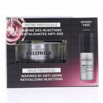 FILORGA Coffret NCEF-Revitalize - Votre protocole Cr&egrave;me 50ml + s&eacute;rum 5ml offert