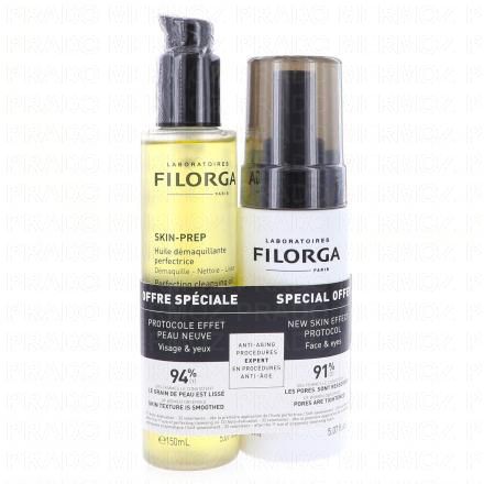 FILORGA Skin-Prep - Huile d&eacute;maquillante perfectrice (+ skin-prep mousse nettoyante enzymatique 150ml)