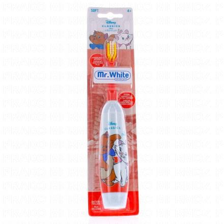 Mr.WHITE Brosse &agrave; dent &eacute;lectrique enfant (les aristochats)