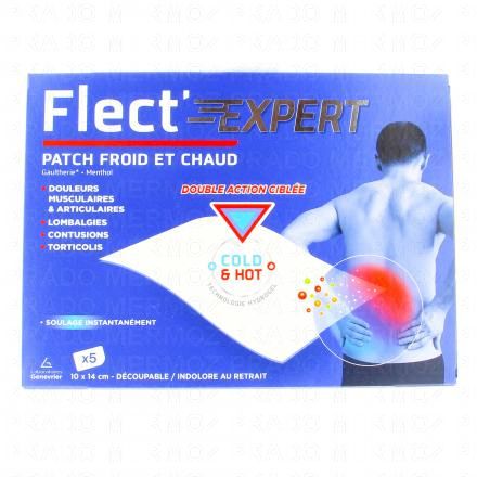 FLECTEXPERT Patch gaulthérie effet froid chaud 10x14cm x5
