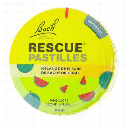 FLEURS DE BACH Rescue - Pastilles Saveur Past&egrave;que 50g