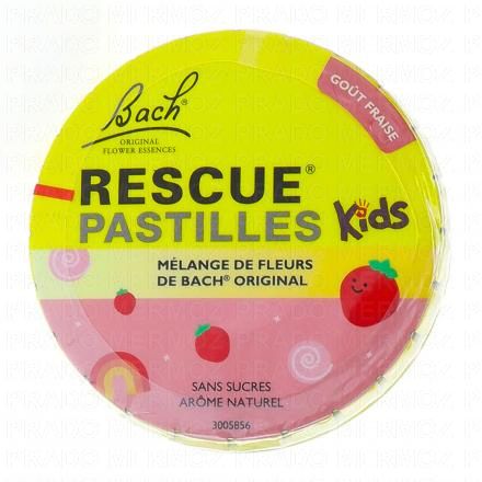 FLEURS DE BACH Rescue Pastilles kids Fraise 50g