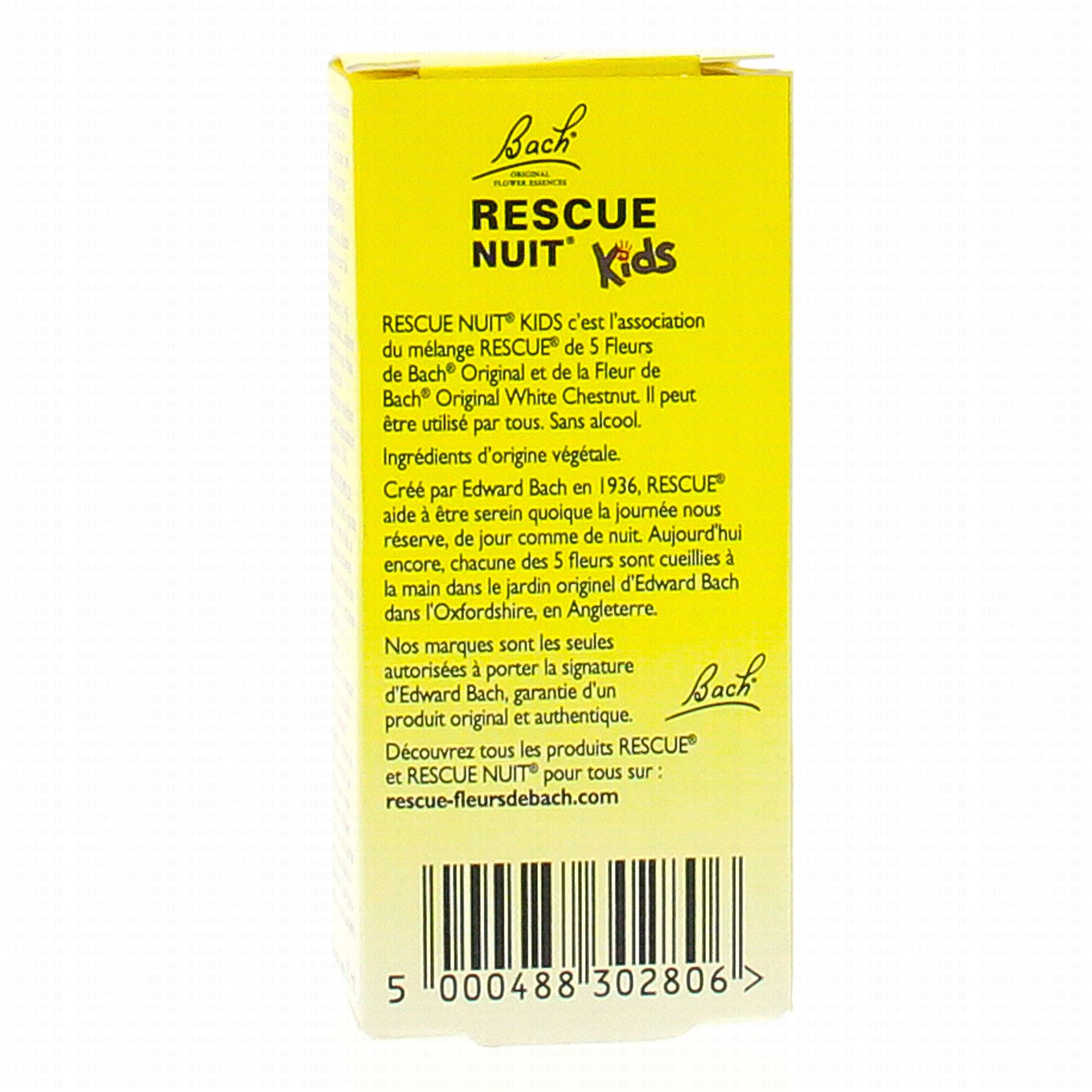 Bach Rescue Nuit Compte-gouttes - 10ml - Pharmacie en ligne