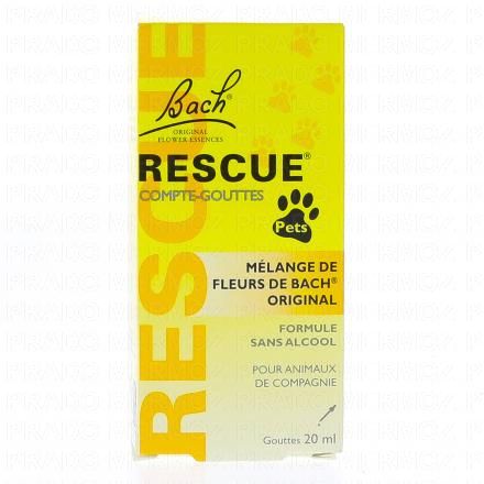 FLEURS DE BACH Rescue pets compte gouttes (flacon 20ml)
