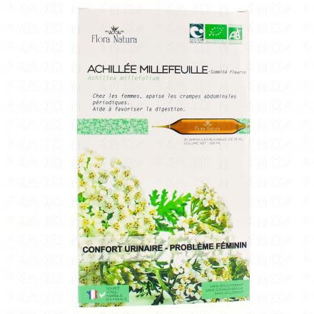 FLORA NATURA Achill&eacute;e Millefeuille Bio 20 Ampoules de 15ml