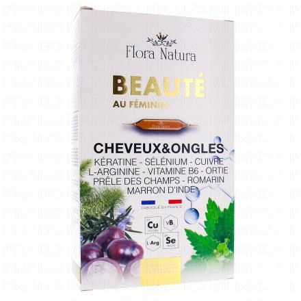 FLORA NATURA Beaut&eacute; - cheveux et ongles 20 ampoules