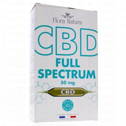 FLORA NATURA CBD - Full Spectrum x20 ampoules de 15ml (50mg)