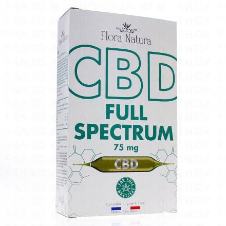 FLORA NATURA CBD - Full Spectrum x20 ampoules de 15ml (75mg)