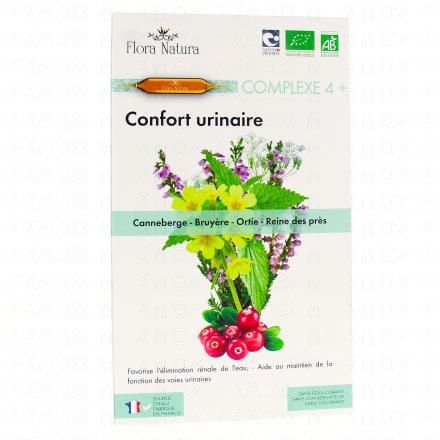 FLORA NATURA Complexe 4+ - Confort Urinaire 20 Ampoules de 15ml