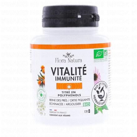 FLORA NATURA Complexe 4+ - Vitalit&eacute; Immunit&eacute; bio x120 g&eacute;lules