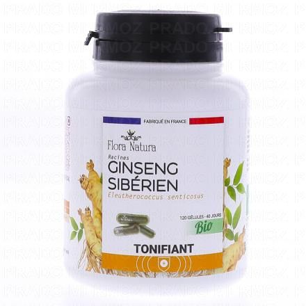 FLORA NATURA Ginseng Sib&eacute;rien Bio 120 g&eacute;lules