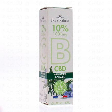 FLORA NATURA Huile de CBD - 10% aromatis&eacute; romarin 10ml