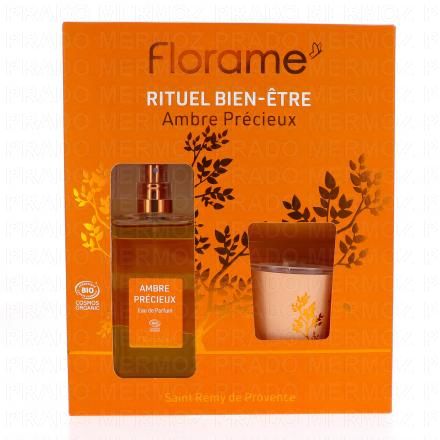 FLORAME Coffret Rituel bien &ecirc;tre "Ambre pr&eacute;cieux"