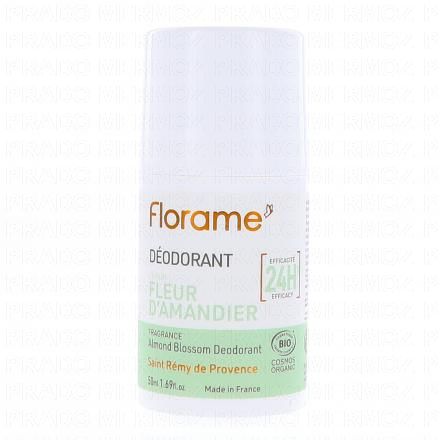 FLORAME D&eacute;odorant bille fleur d'amandier bio 50ml