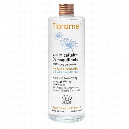 FLORAME Eaux florales bio - Eau micellaire d&eacute;maquillante bio 400ml