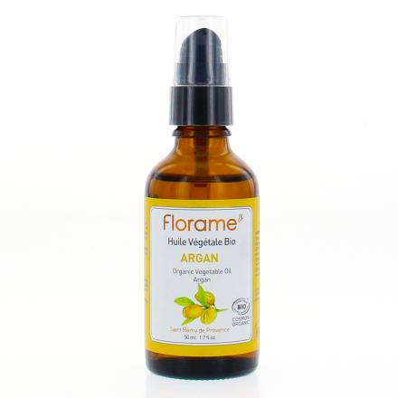 FLORAME Huile v&eacute;g&eacute;tale bio Argan flacon pompe 50ml