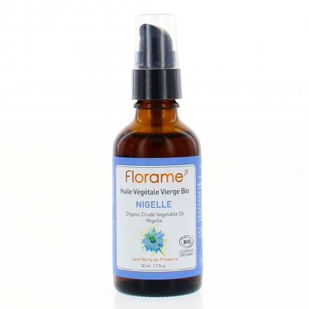 FLORAME Huile v&eacute;g&eacute;tale vierge bio nigelle flacon pompe 50ml