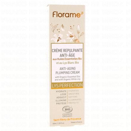 FLORAME Lys perfection - Cr&egrave;me repulpante anti-age bio 40ml