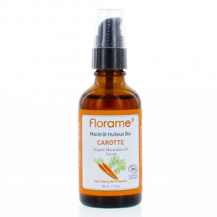 FLORAME Mac&eacute;r&acirc;t huileux bio de carotte flacon pompe 50ml