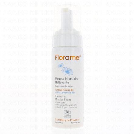 FLORAME Eaux florales bio - Mousse micellaire nettoyante bio (flacon 150ml)