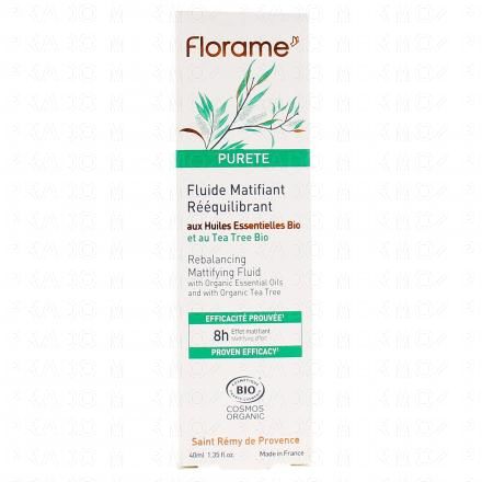 FLORAME Puret&eacute; Fluide matifiant et r&eacute;&eacute;quilibrant tube 40ml