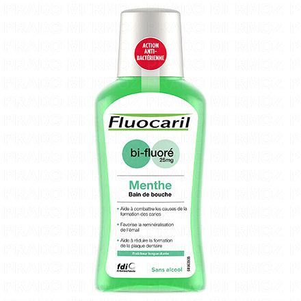 FLUOCARIL Bain de bouche bi-fluor&eacute; 25mg ar&ocirc;me Menthe 300ml