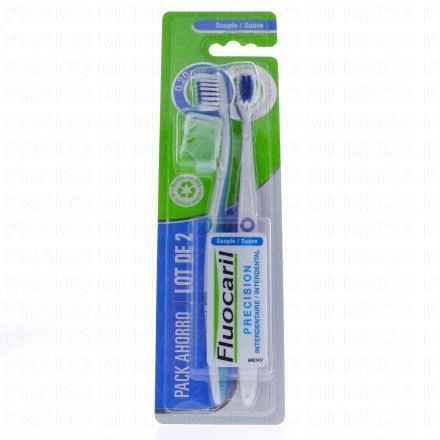 FLUOCARIL Brosse &agrave; dents Pr&eacute;cision Interdentaire Souple 0,20mm (lot de 2)