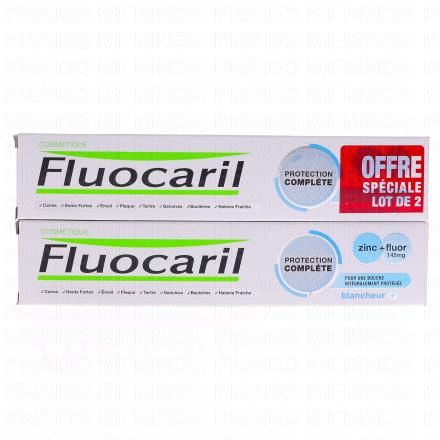 FLUOCARIL Dentifrice Blanchissant Protection Compl&egrave;te (2x75ml)