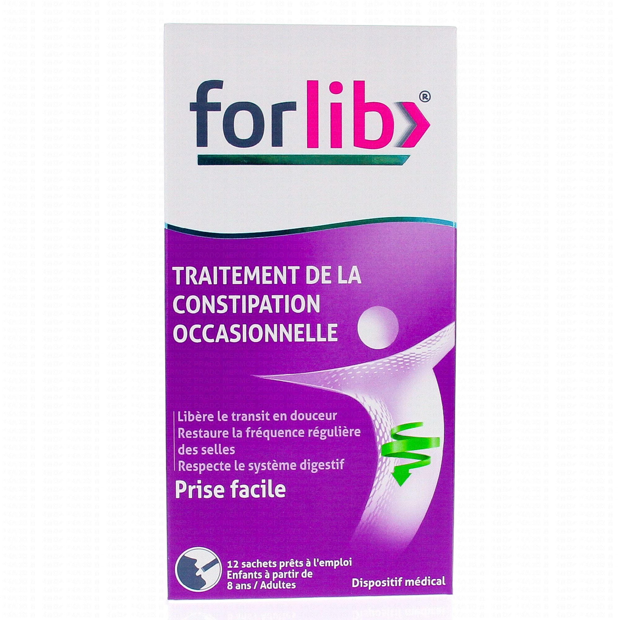 FORLIB traitement de la constipation occasionnelle 12 sachets