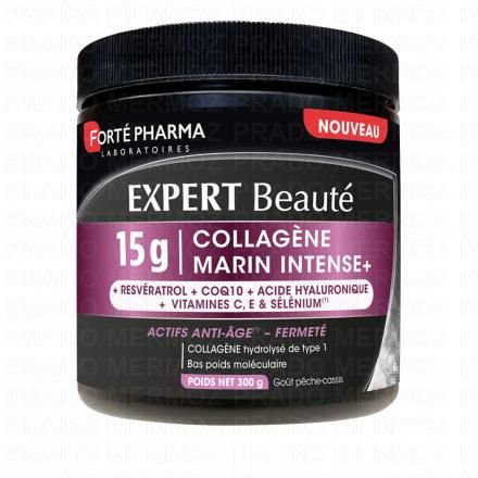 FORTE PHARMA Expert Beauté - Collagène Marin Intense+ 15g Goût pêche-cassis 300g