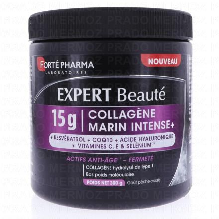 FORTE PHARMA Expert Beauté - Collagène Marin Intense+ 15g Goût pêche-cassis 300g