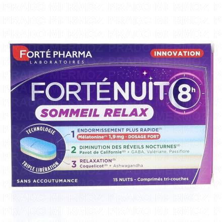 FORTE PHARMA Forte Nuit 8h Sommeil relax 15 comprim&eacute;s