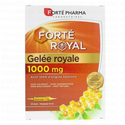 FORT&Eacute; PHARMA Gel&eacute;e royale 1000mg 20 ampoules de 10ml