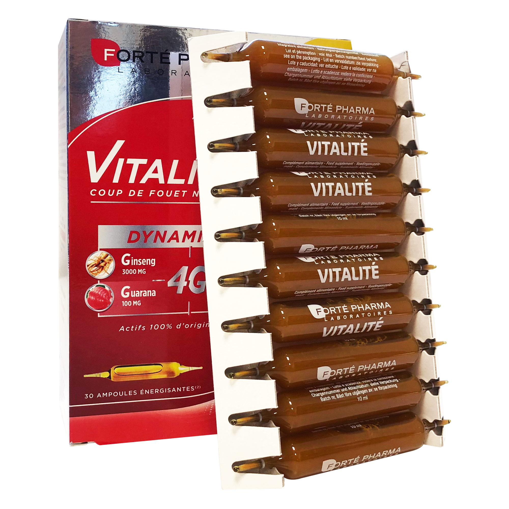 FORTÉ PHARMA Vitalité 4G Dynamisant 30 ampoules Forté Pharma Pharmacie en ligne Prado Mermoz