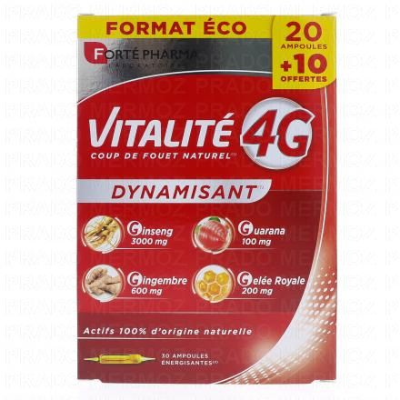 FORT&Eacute; PHARMA Vitalit&eacute; 4G Dynamisant 30 ampoules
