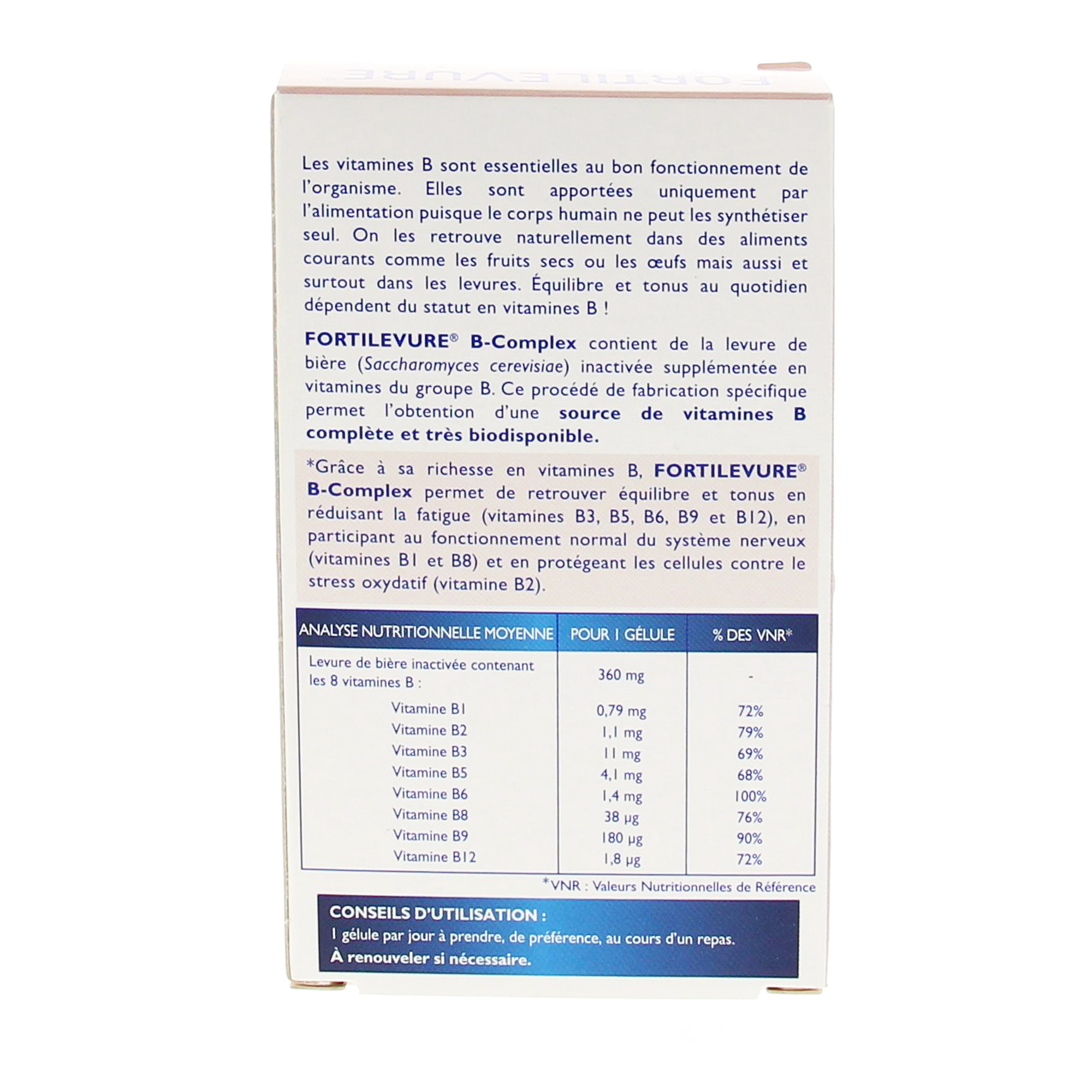 Carrare Fortilevure B Complex 30 Gelules Pharmacie En Ligne Prado Mermoz