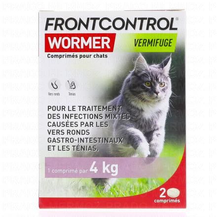 FRONTLINE Frontcontrol - Wormer Vermifuge pour Chats x2 comprimés