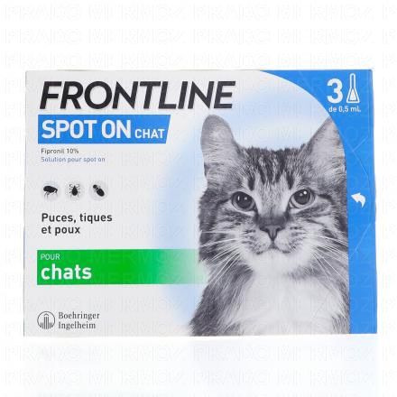 FRONTLINE Spot On - Chat x3 pipettes