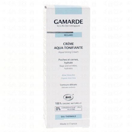 GAMARDE Regard Cr&egrave;me aqua-tonifiante bio tube 20g