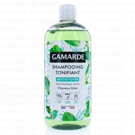 GAMARDE Shampooing tonifiant &agrave; la menthe poivr&eacute;e flacon 500ml