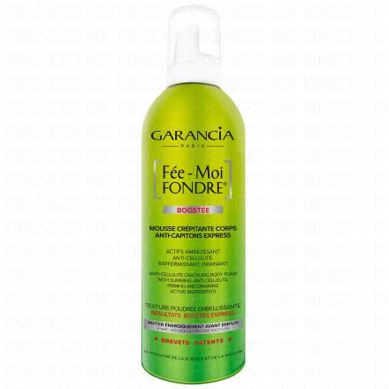 GARANCIA F&eacute;e-Moi fondre boost&eacute;e mousse cr&eacute;pitante corps anti-capitons express flacon 400ml